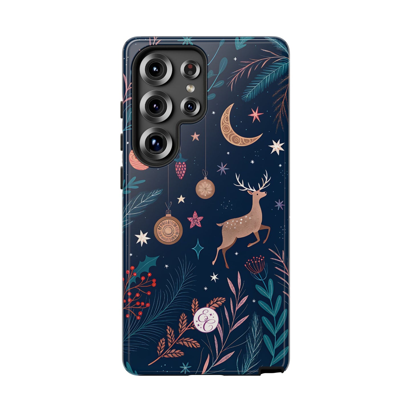 Boho Christmas Reindeer Tough Phone Case