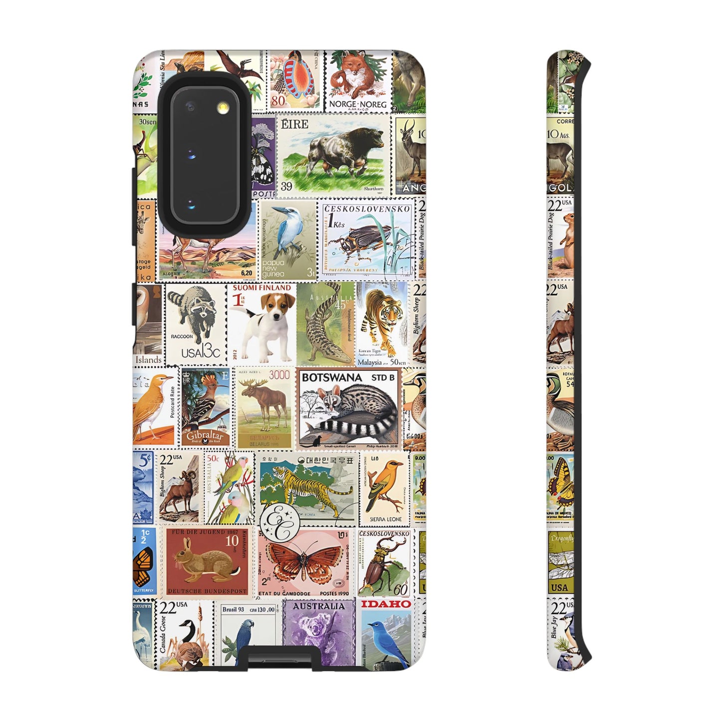 Wildlife Stamp Collage Tough Phone Case