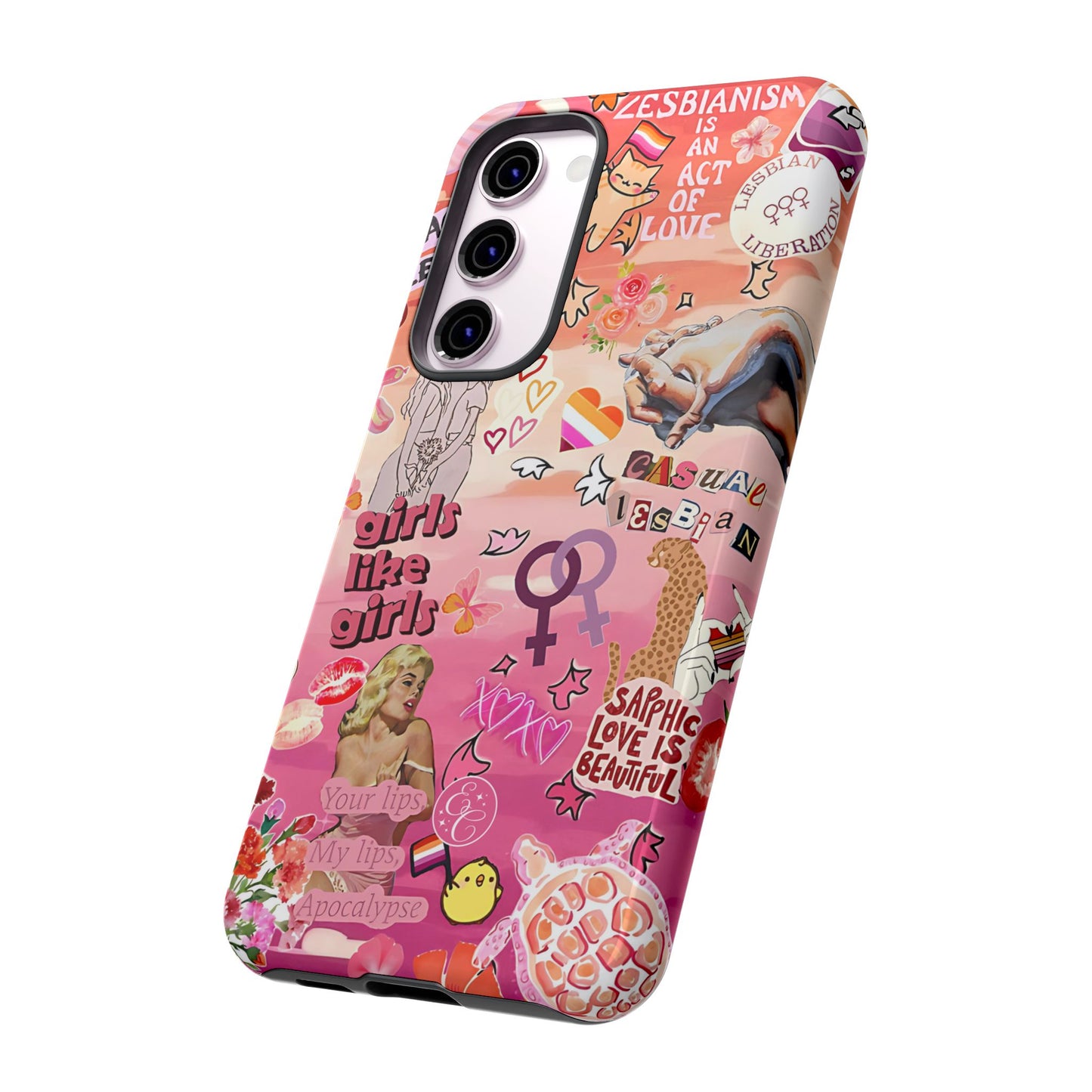 Lesbian Collage Tough Phone Case