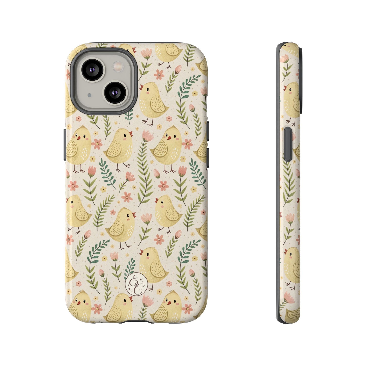 Vintage Floral Chick Pattern Tough Phone Case