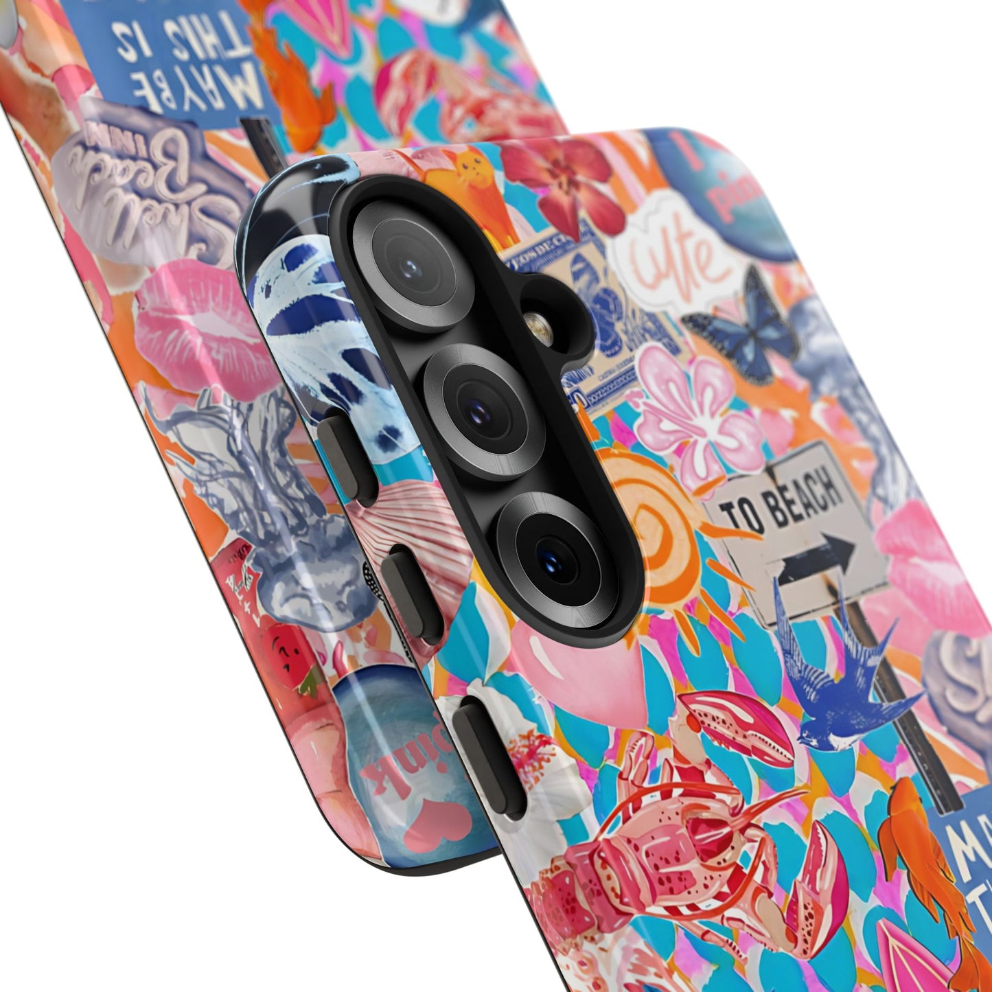 Colorful Beach Collage Tough Phone Case