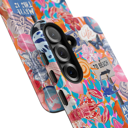 Colorful Beach Collage Tough Phone Case