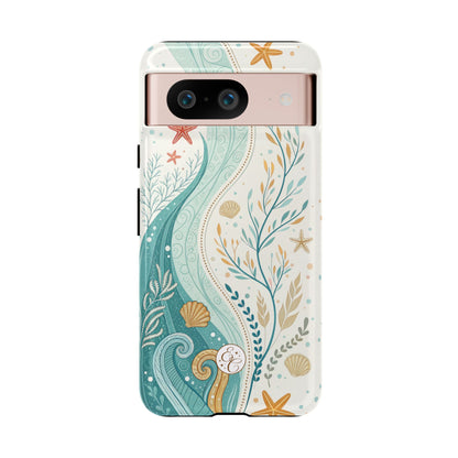 Ocean Boho Doodle Tough Phone Case