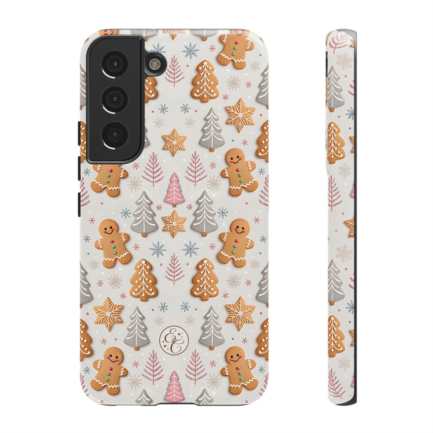 Christmas Gingerbread Man Pattern Tough Phone Case