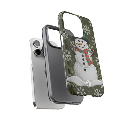 Christmas Snowman Tough Phone Case