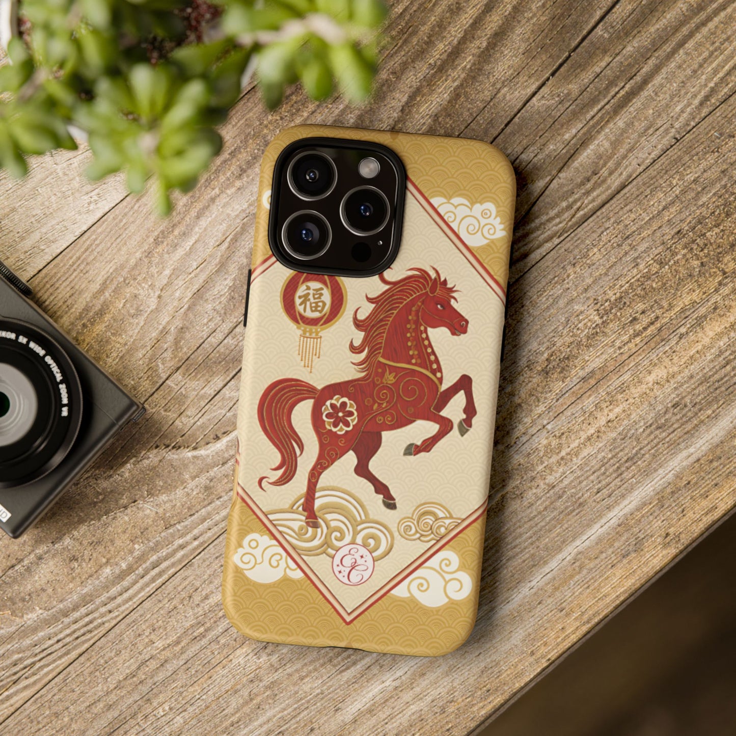 Chinese New Year Lucky Horse Tough Phone Case