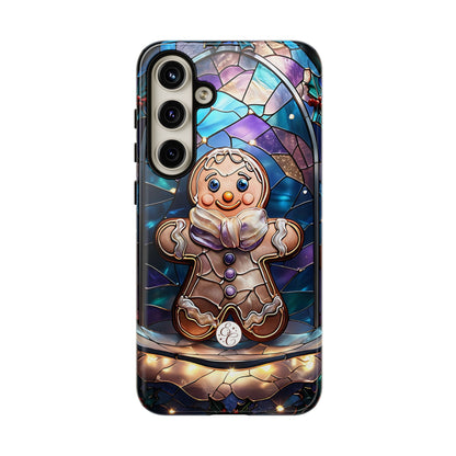Gingerbread Man Stained Glass Tough Phone Case