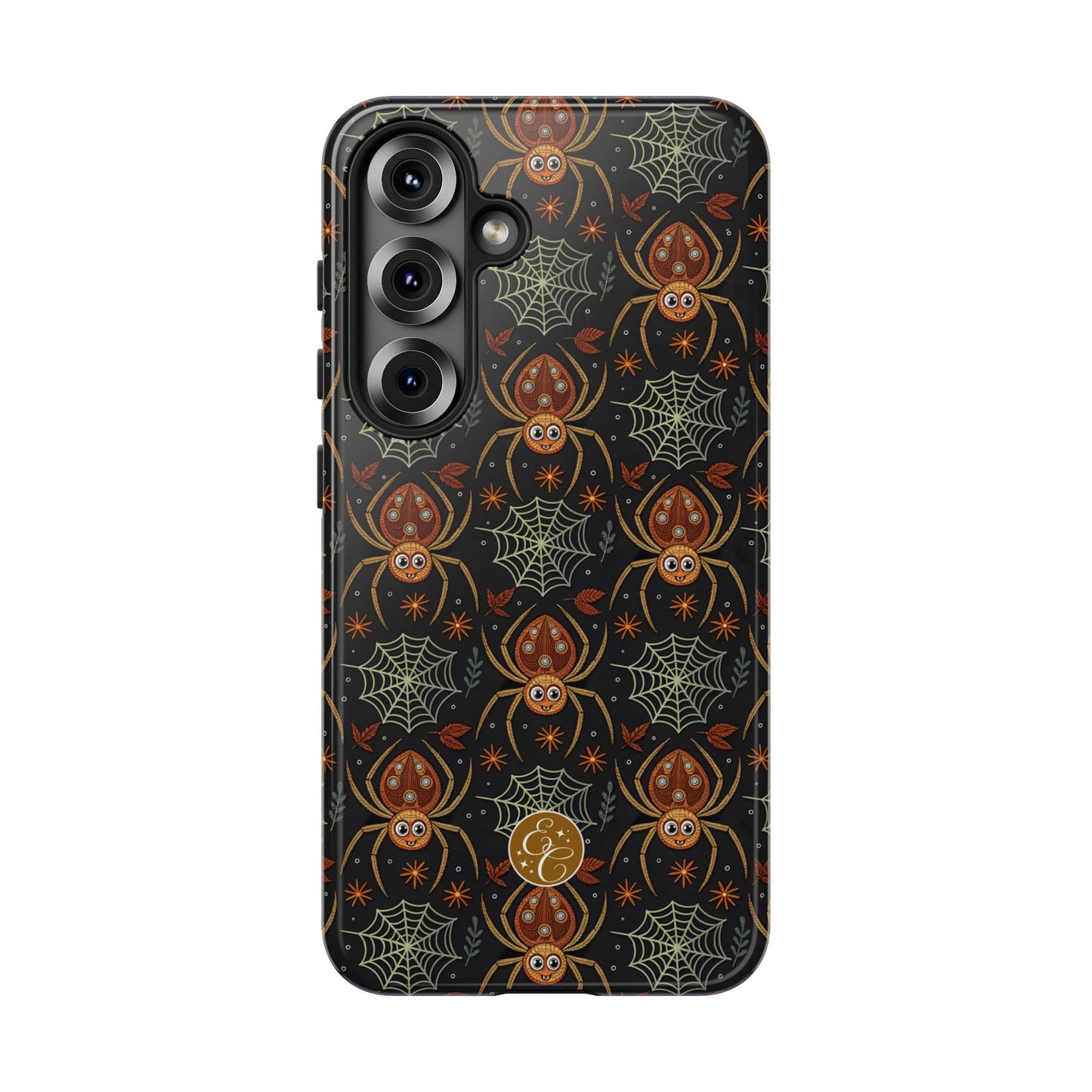 Boho Halloween Spider Pattern Tough Phone Case