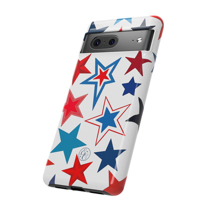 Patriotic Star Pattern Tough Phone Case