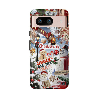 Christmas Holiday Collage Tough Phone Case
