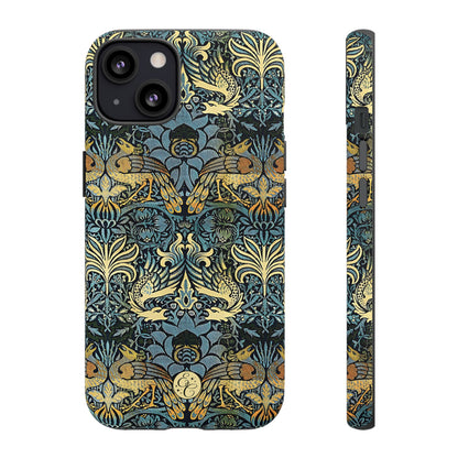 William Morris Peacock and Dragon Tough Phone Case