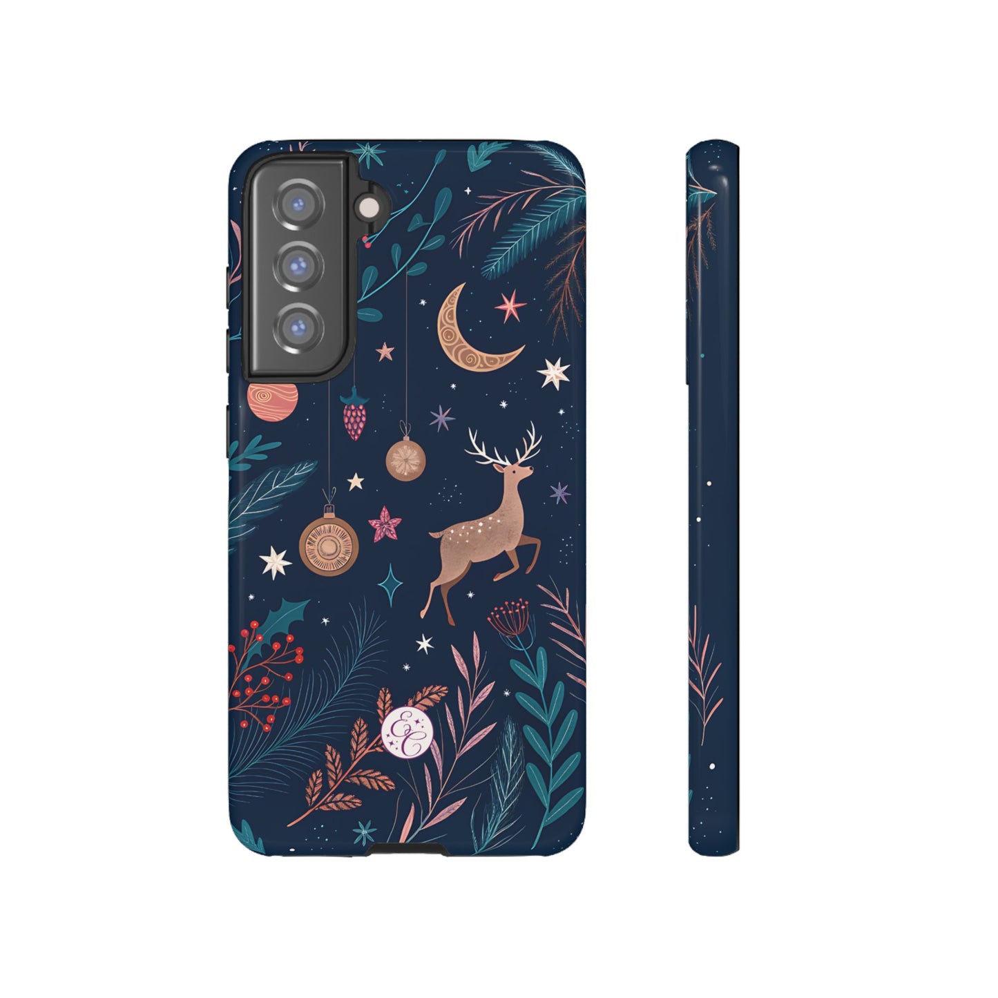 Boho Christmas Reindeer Tough Phone Case