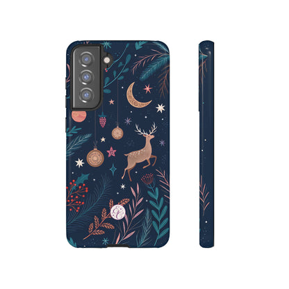 Boho Christmas Reindeer Tough Phone Case