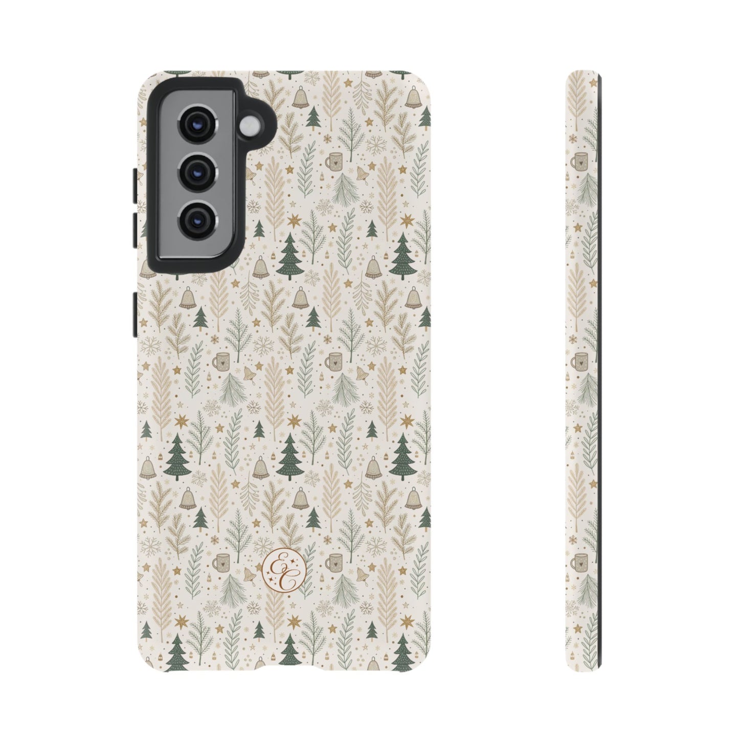 Boho Christmas Forest Tough Phone Case
