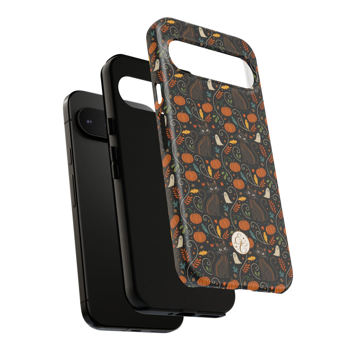 Boho Black Cat Halloween Phone Case