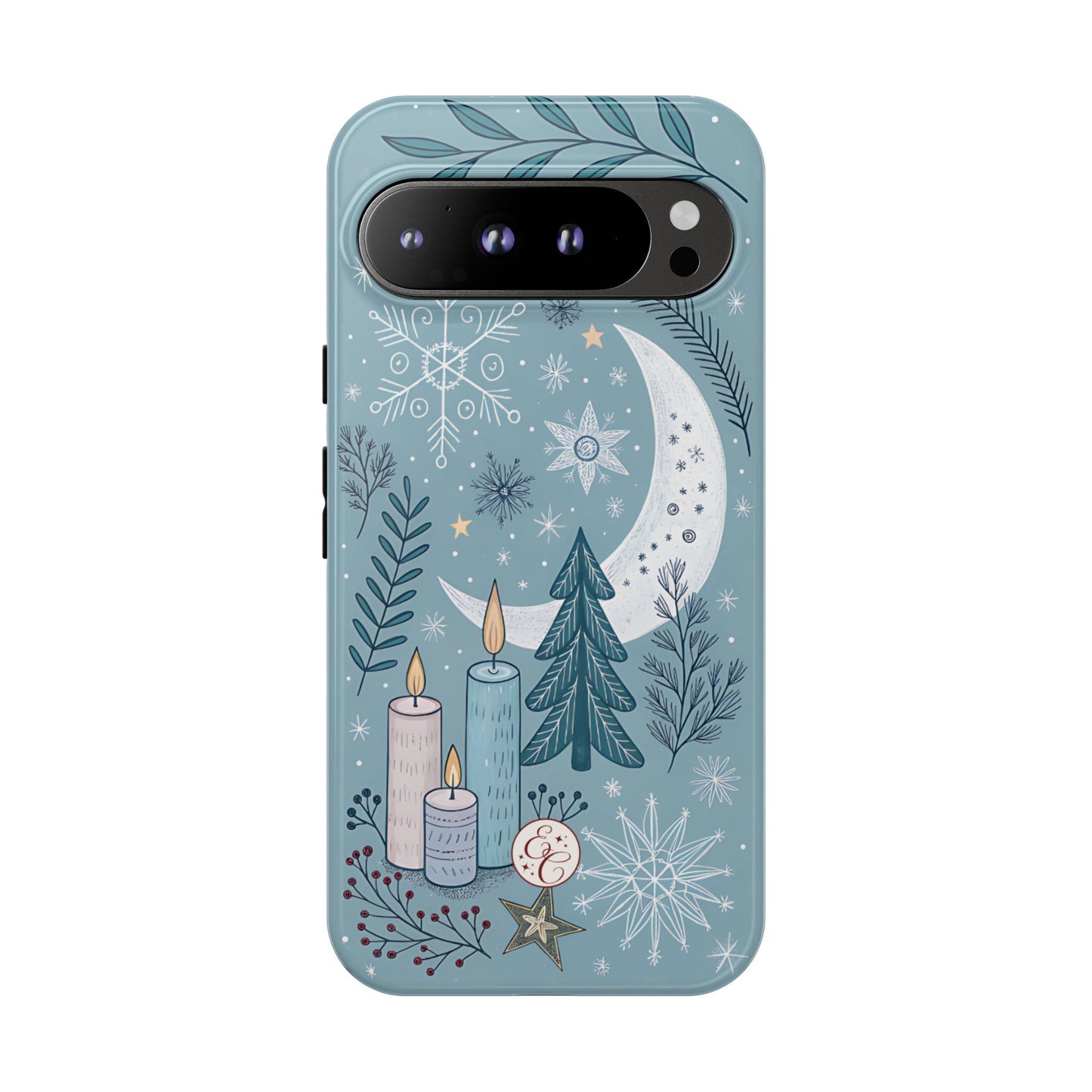 Winter Moon & Candles Tough Phone Case