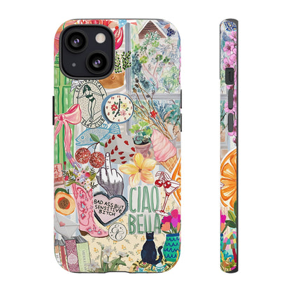 Coquette Art Collage Tough Phone Case