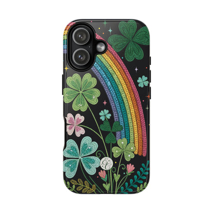 Rainbow & Shamrock Tough Phone Case