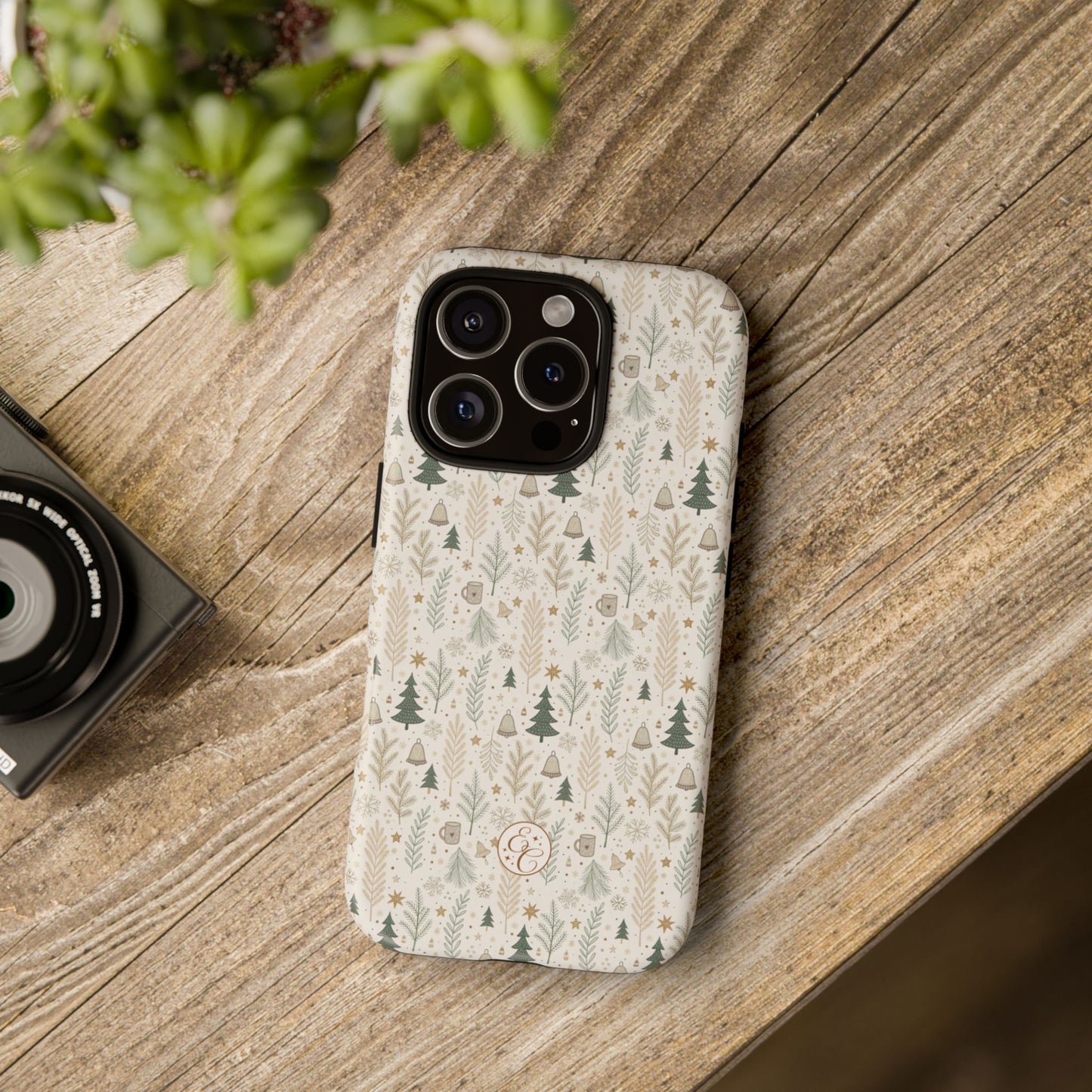 Boho Christmas Forest Tough Phone Case
