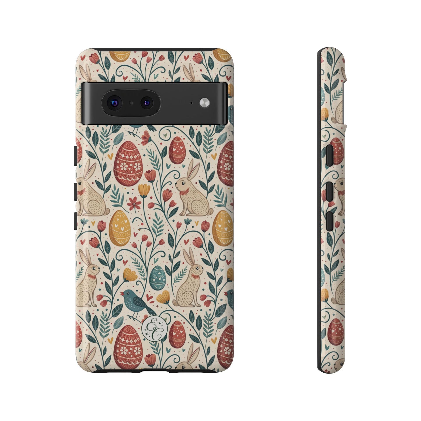 Vintage Easter Pattern Tough Phone Case