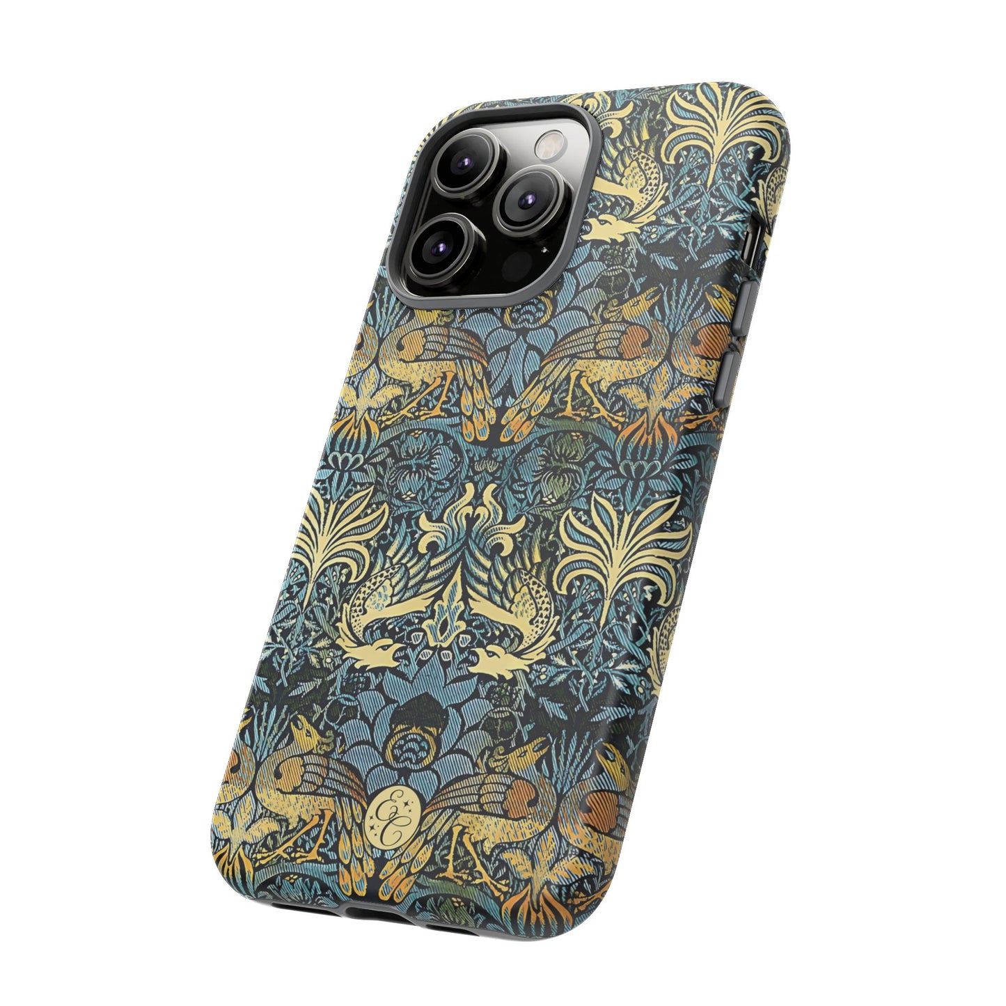 William Morris Peacock and Dragon Tough Phone Case