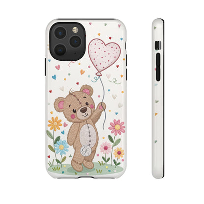 Cute Teddy Bear Tough Phone Case