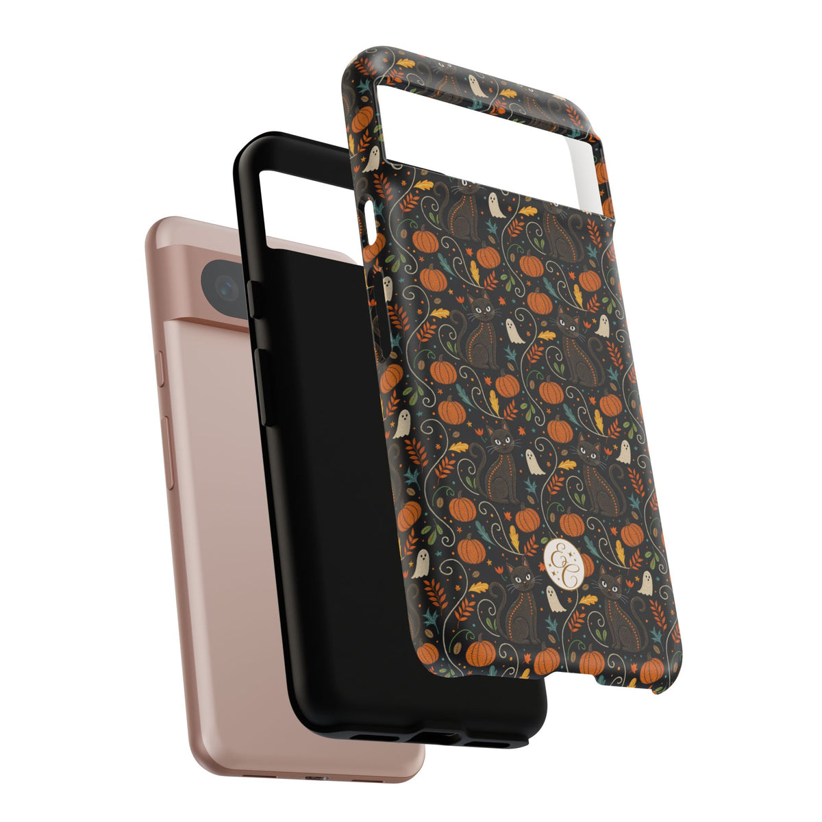Boho Black Cat Halloween Phone Case