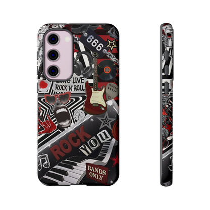 Rock and Roll Collage Tough Phone Case