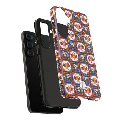 Dracula & Bat Pattern Halloween Phone Case