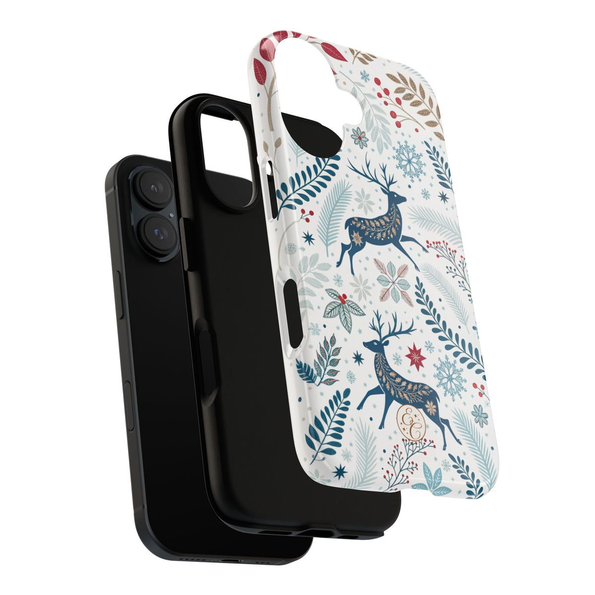 Blue Winter Deer Phone Case