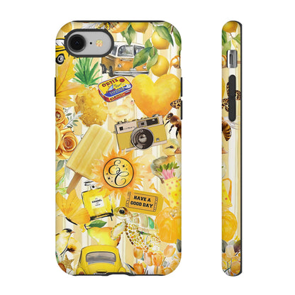 Yellow Aesthetic Collage Tough Phone Case