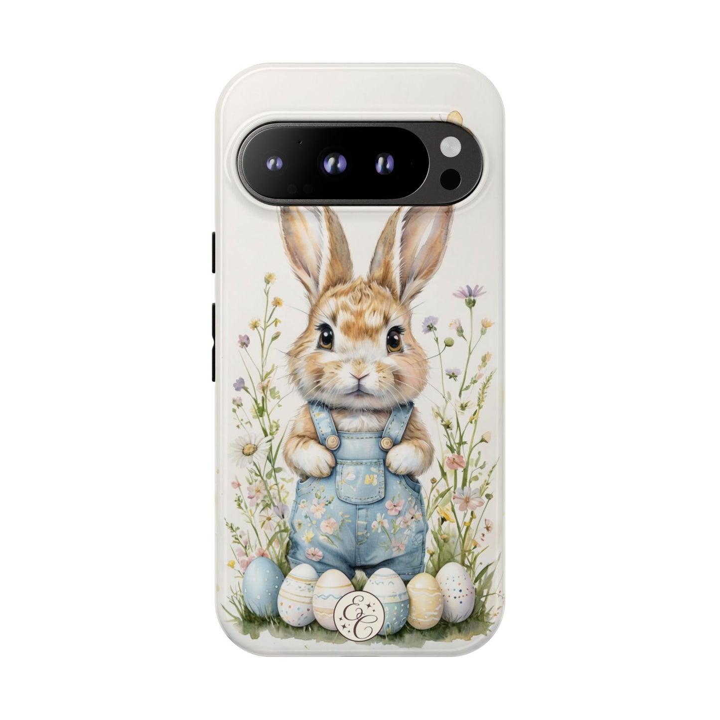Bunny with Easter Eggs Tough Phone Case