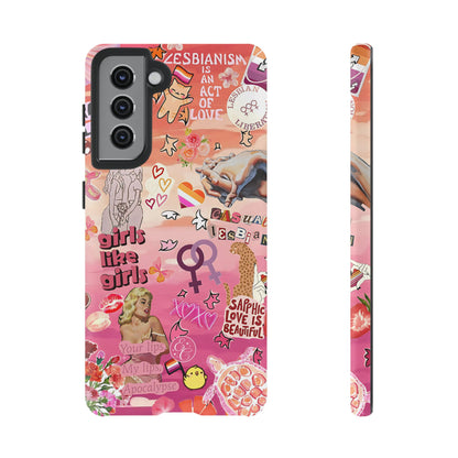 Lesbian Collage Tough Phone Case