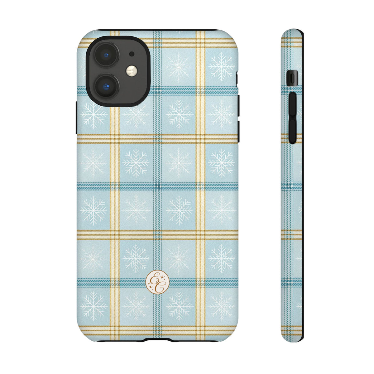 Blue Winter Plaid Phone Case