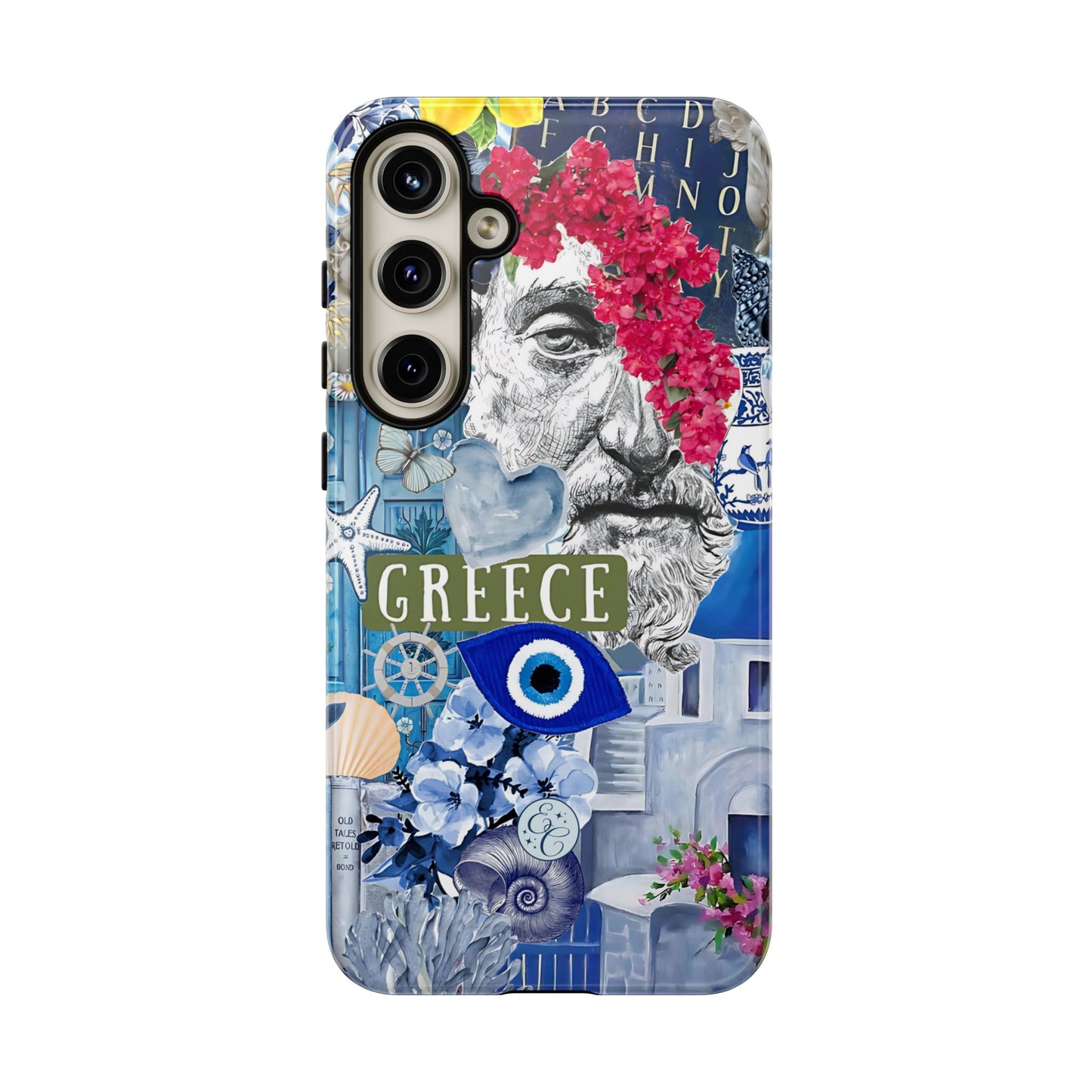 Greek Summer Collage Tough Phone Case