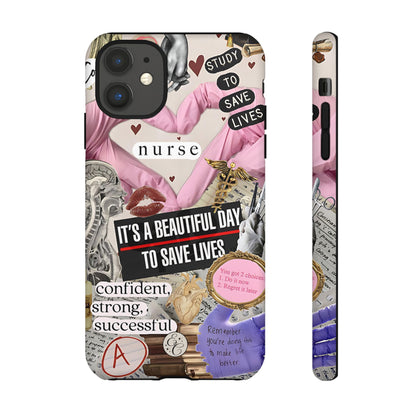 Nurse Inspirational Collage Tough Phone Case