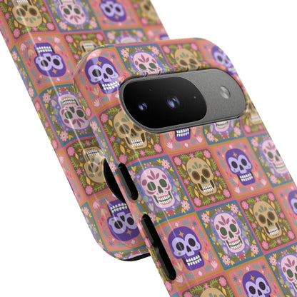 Sugar Skull Pattern Tough Phone Case