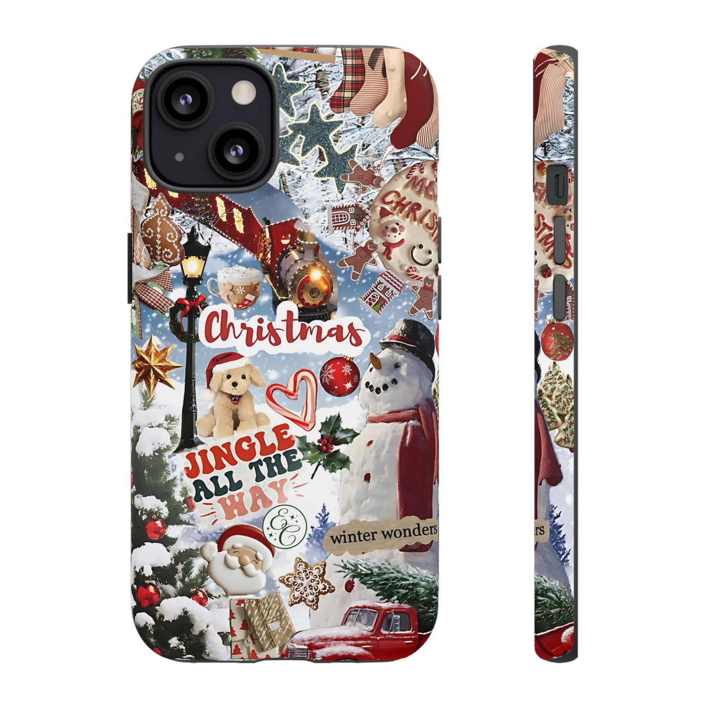 Christmas Holiday Collage Tough Phone Case