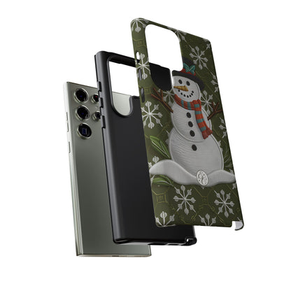 Christmas Snowman Tough Phone Case