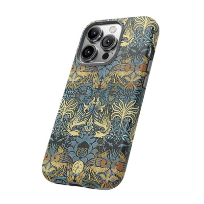 William Morris Peacock and Dragon Tough Phone Case