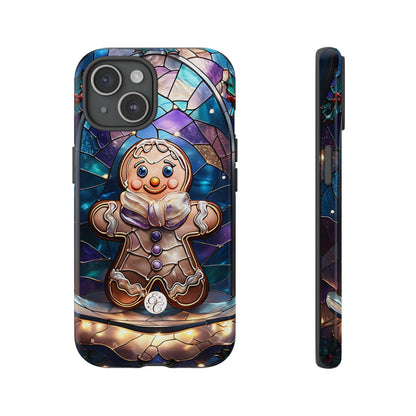 Gingerbread Man Stained Glass Tough Phone Case