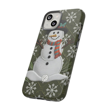 Christmas Snowman Tough Phone Case