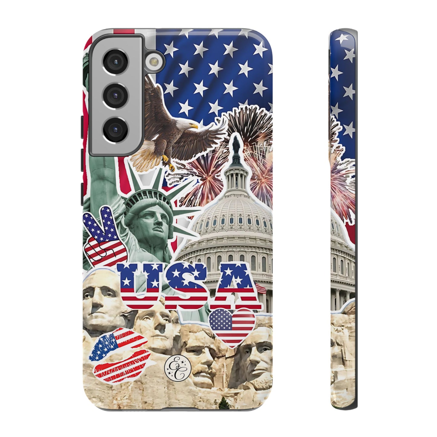 Patriotic USA Collage Tough Phone Case