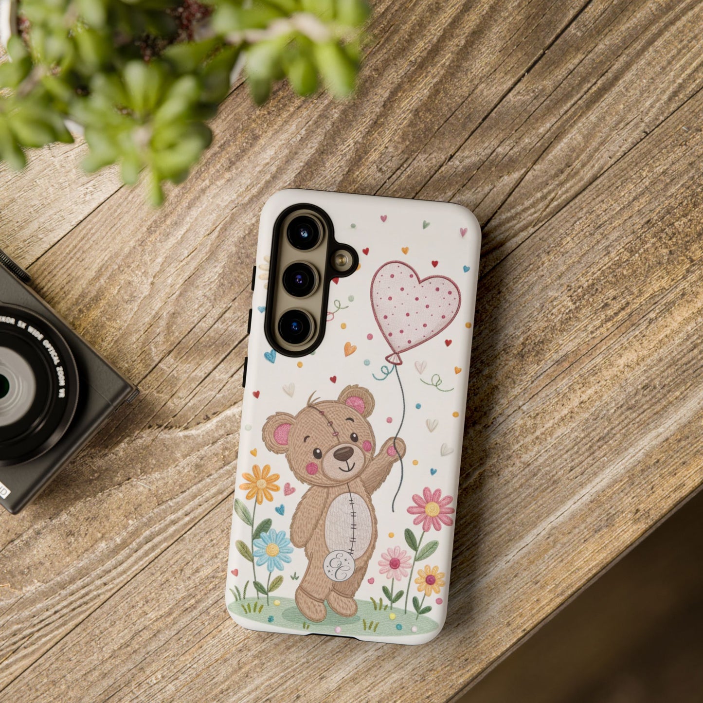 Cute Teddy Bear Tough Phone Case