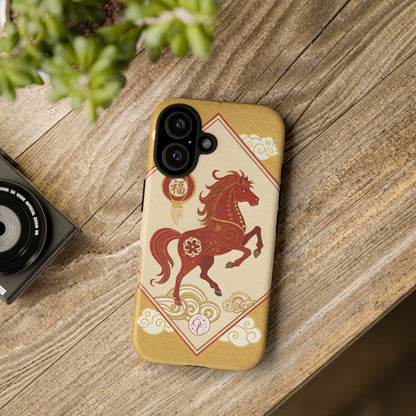 Chinese New Year Lucky Horse Tough Phone Case