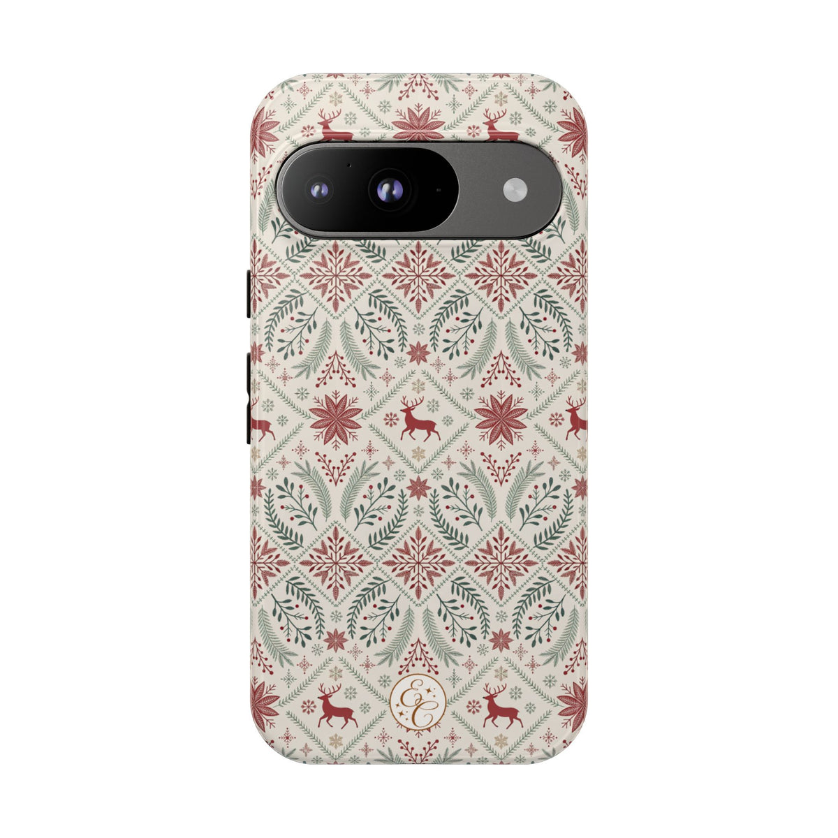 Red Reindeer Christmas Pattern Phone Case