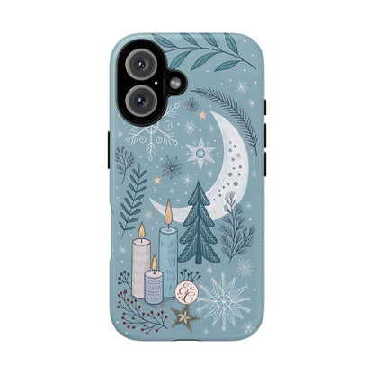 Winter Moon & Candles Tough Phone Case
