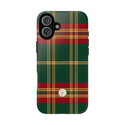 Green Red & Gold Plaid Tough Phone Case