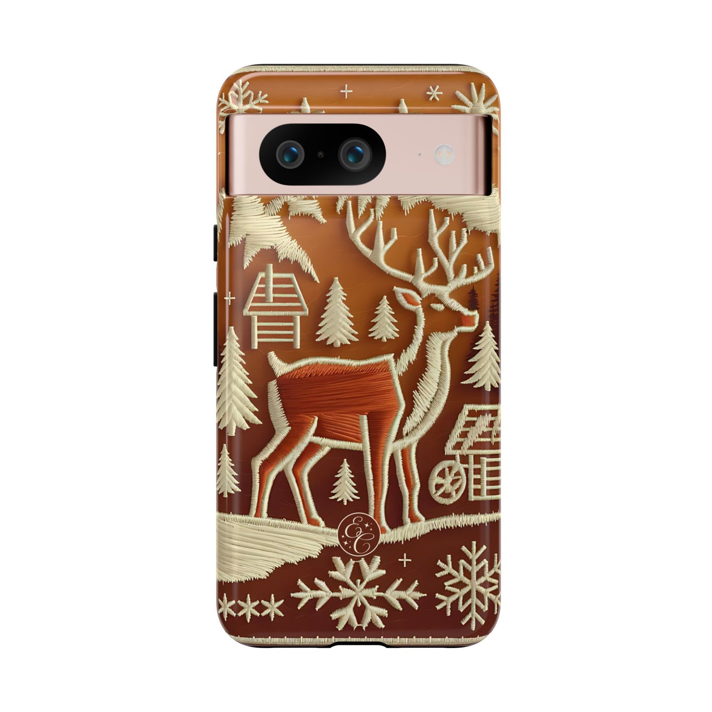 Rustic Reindeer Tough Phone Case