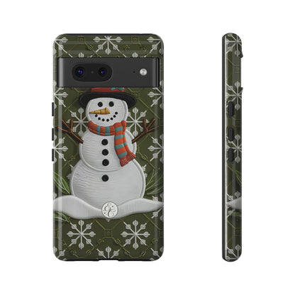 Christmas Snowman Tough Phone Case